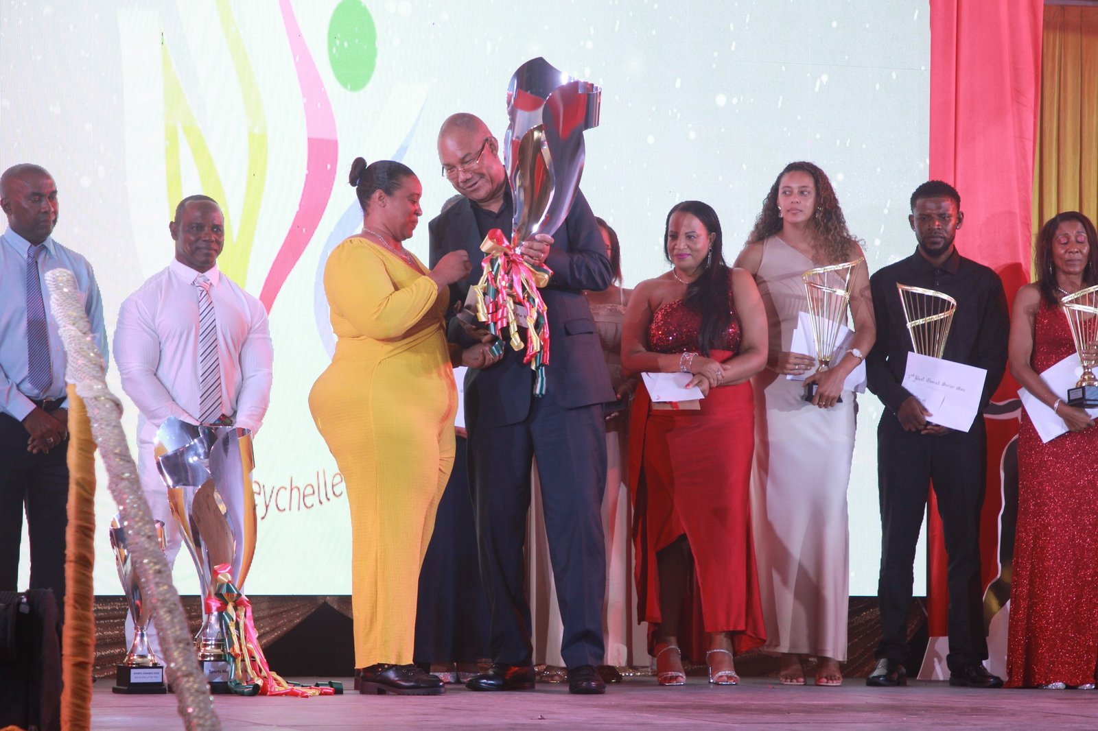 President Dr Patrick Herminie Awards Henriette and Payet Top Titles at 39th Seychelles Sports Awards