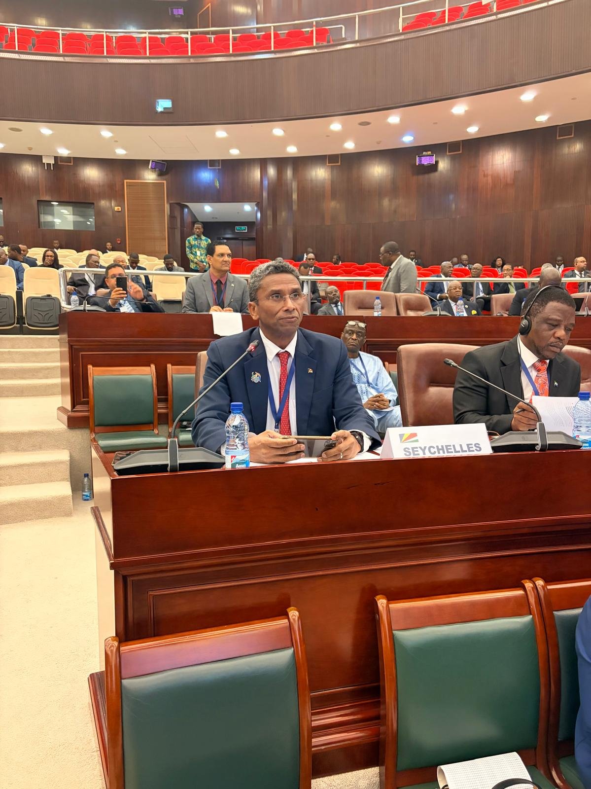 Minister Barry Faure addresses the 11th OACPS Summit of Heads and States and Government. Calls for relocation of the OACPS Secretariat